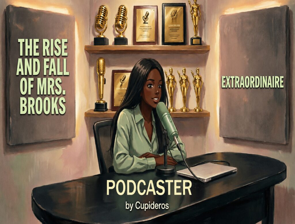 She wanted freedom. She got it. She wanted out of her marriage. She got that too. But she never counted the cost. Mrs. Brooks divorced a good man, bought a $99 microphone, and became a podcasting sensation — telling millions of women to choose freedom above all else. Fame came. Money came. Houses, cars, vacations — all of it. But what happens when the woman who built an empire on talking has no one left to listen? The Rise and Fall of Mrs. Brooks, Podcaster Extraordinaire is a 44-page short story that reads like a novel and hits like a tea-spilling confession. It will make you cry for what she gained — and despair for what she lost. This is not a slow burn. This is a thriller for women — a race between the voice that made her famous and the silence that could destroy her. Readers from tradwives to feminists — dreamers to realists — will feel this one in their gut. Seven minutes. One story. A lifetime of questions. Another incredible pragmatic, practical, engaging, philosophical-religious spiritual read by Cupideros on LuLu.com.