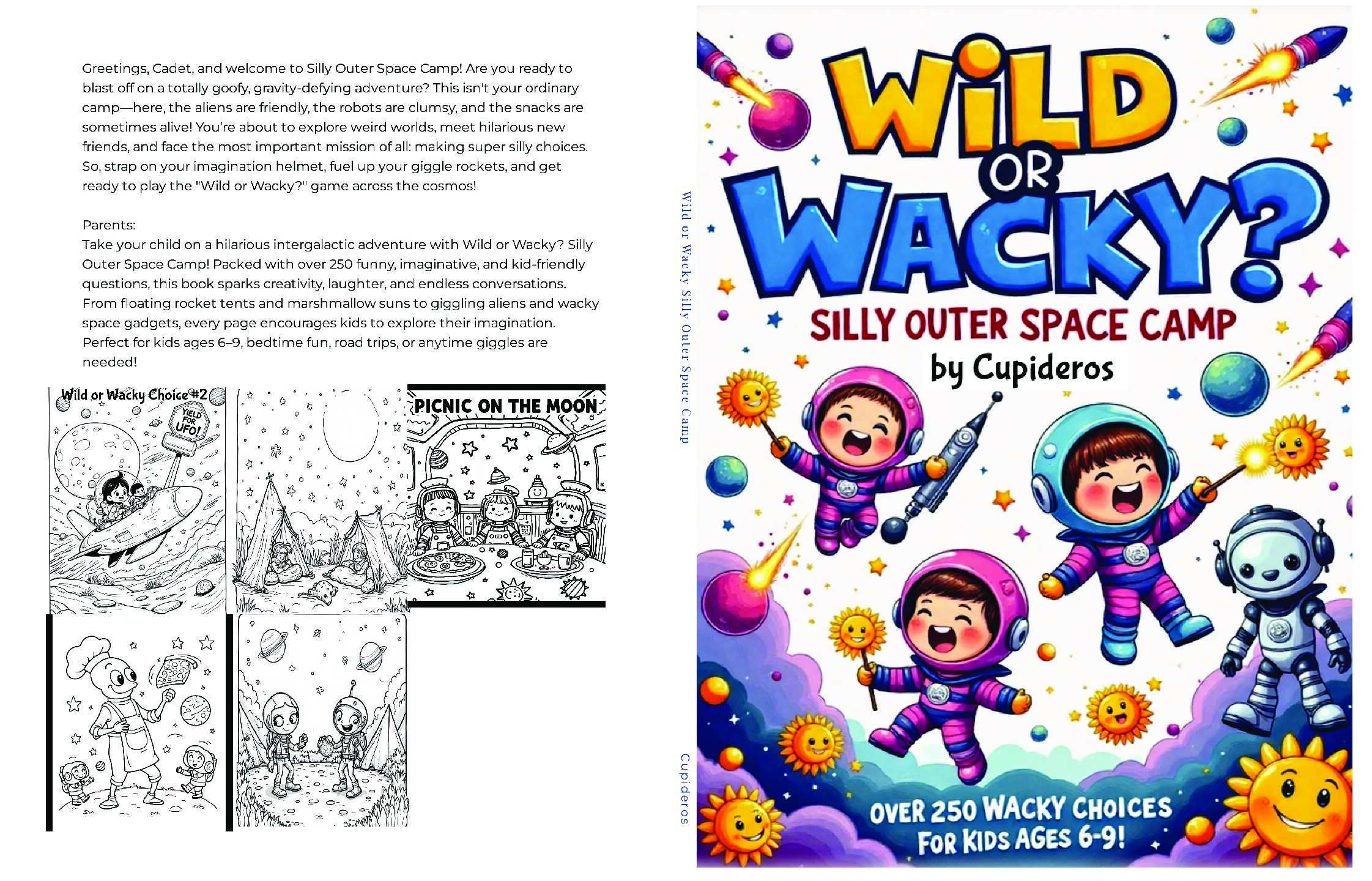 Free Wild or Wacky Coloring Page